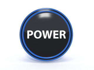 power circular icon on white background