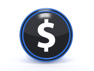 money circular icon on white background