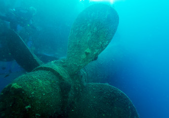 Zenobia ship wreck near Paphos, Cyprus