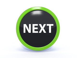 next circular icon on white background