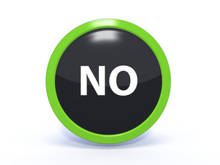 no circular icon on white background