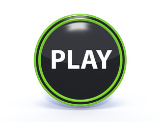play circular icon on white background