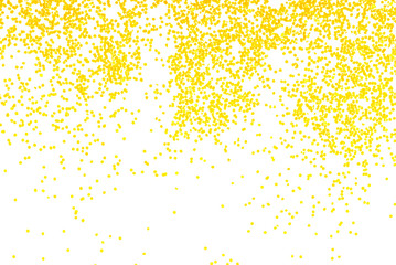 golden  glitter sparkle on white  background