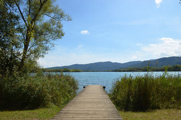 pier on Lake de banyolas