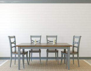Dining-room interior.