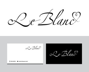 Handwritten heart logo