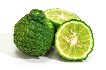 Bergamot isolated white background