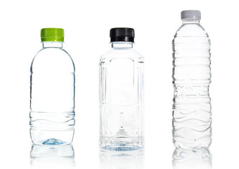 Plastic water bottle isolate