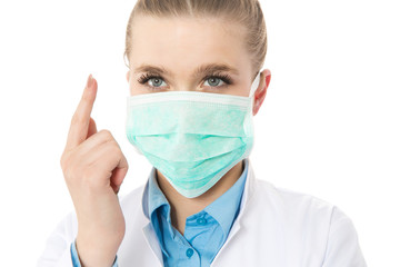 Portrait of young female doctor