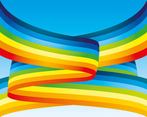 Vector background. Rainbow.