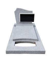 single grave stone cut out (Clipping path)