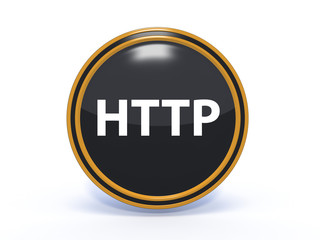 http circular icon on white background