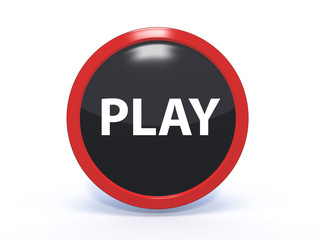 play circular icon on white background