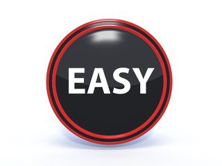 easy circular icon on white background