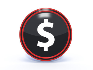 money circular icon on white background
