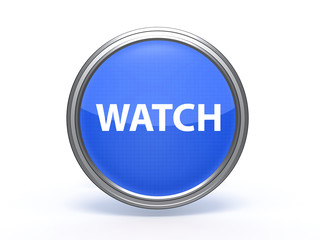 watch circular icon on white background