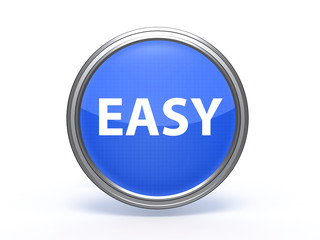 easy circular icon on white background