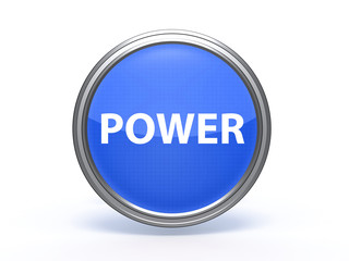 power circular icon on white background
