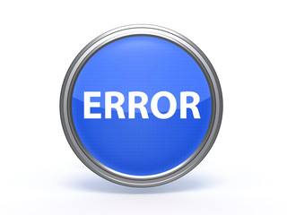 error circular icon on white background