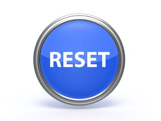 reset circular icon on white background