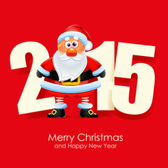 Merry X-mas and Happy New Year postcard