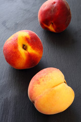 sweet peach on a stone background