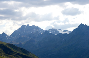 Obraz na płótnie Canvas Fluchthorn und Jamtalferner - Silvretta - Alpen