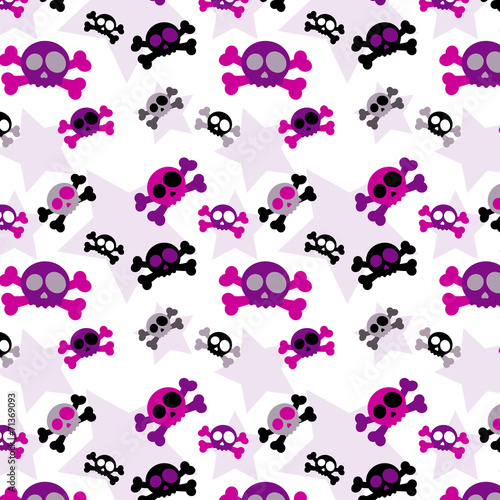 "Girly skull background" Stock image and royalty-free vector files on