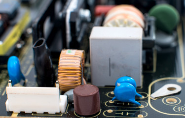 electronic circuit board close-up