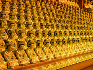 Buddha images in Bongeunsa temple, Seoul, South Korea