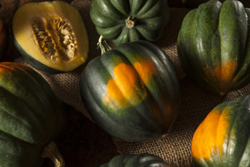 Raw Organic Green Acorn Squash