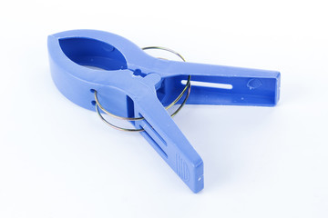 Blue Plastic clamp