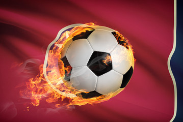 Fototapeta premium Soccer ball with flag on background series - Tennessee
