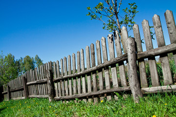 Fototapeta premium Old wooden fence