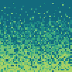 Green pixel art vector background