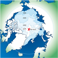 Pôles - Arctique 3 - Recul de la banquise © Graphithèque