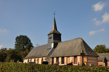 Fototapeta na wymiar Eglise de Prétot-Vicquemare