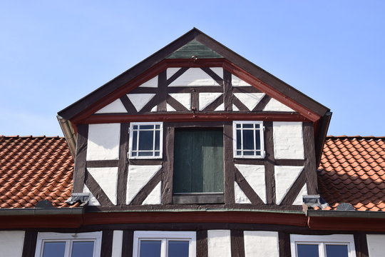 Dachgaube aus Fachwerk