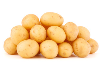 new potato tuber isolated on white background cutout