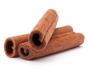 cinnamon stick spice isolated on white background closeup