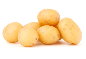 new potato tuber isolated on white background cutout