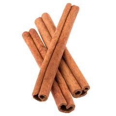 cinnamon stick spice isolated on white background closeup