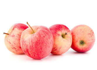 Red apple isolated on white background cutout