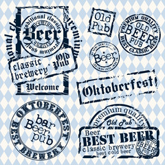 set of beer elements