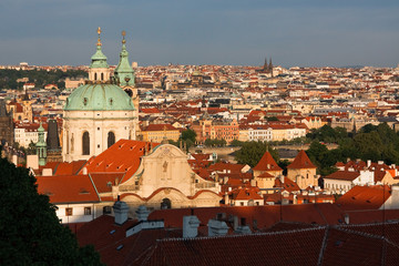 Fototapeta na wymiar View of the historic city centre of Prague, Czech Republic.