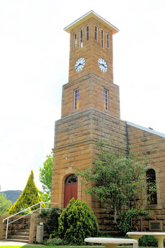 Sandstone church, Clarens, South Africa
