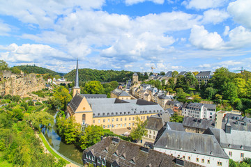 Fototapeta na wymiar A panorama of a Luxembourg