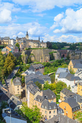 A panorama of Luxembourg City old town