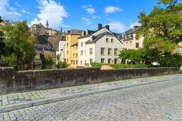 Fototapeta na wymiar Typical Luxembourg cityscape, Luxembourg