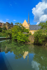 Fototapeta na wymiar Typical Luxembourg cityscape, Luxembourg